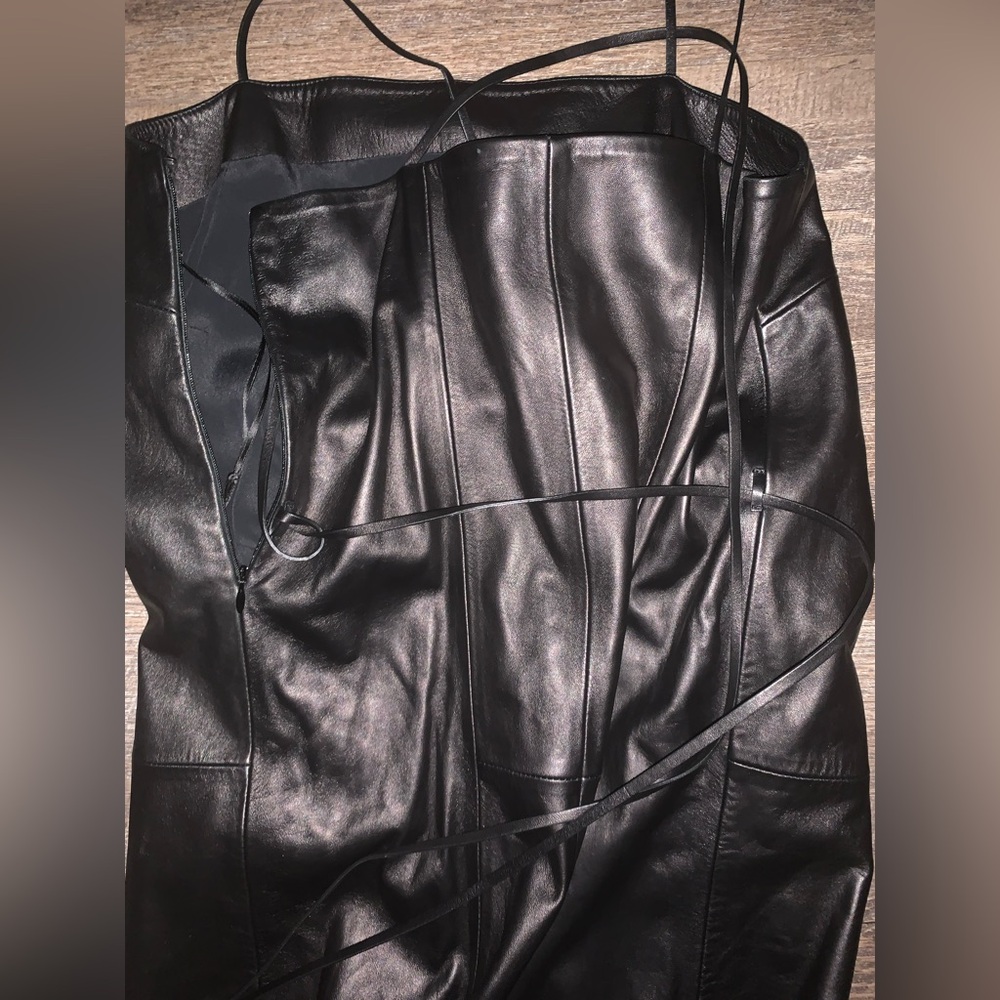 RTW Salvatore Ferragamo leather evening gown It.38/XS - Picture 3 of 9